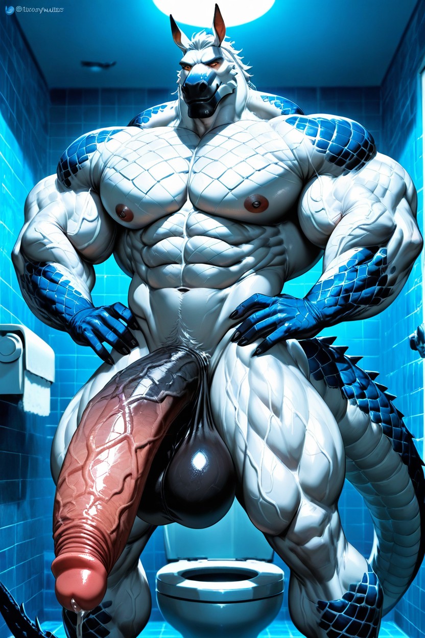 Massive Penis, Massive Balls, Moonlight AI Gay Porn