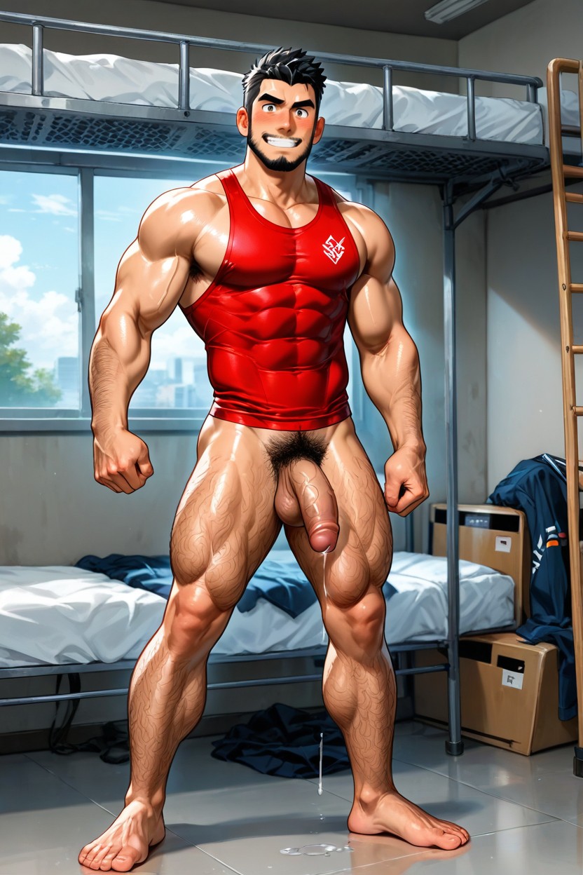 Bro, Hairy Legs, Full Body Shot AI Gay Porn