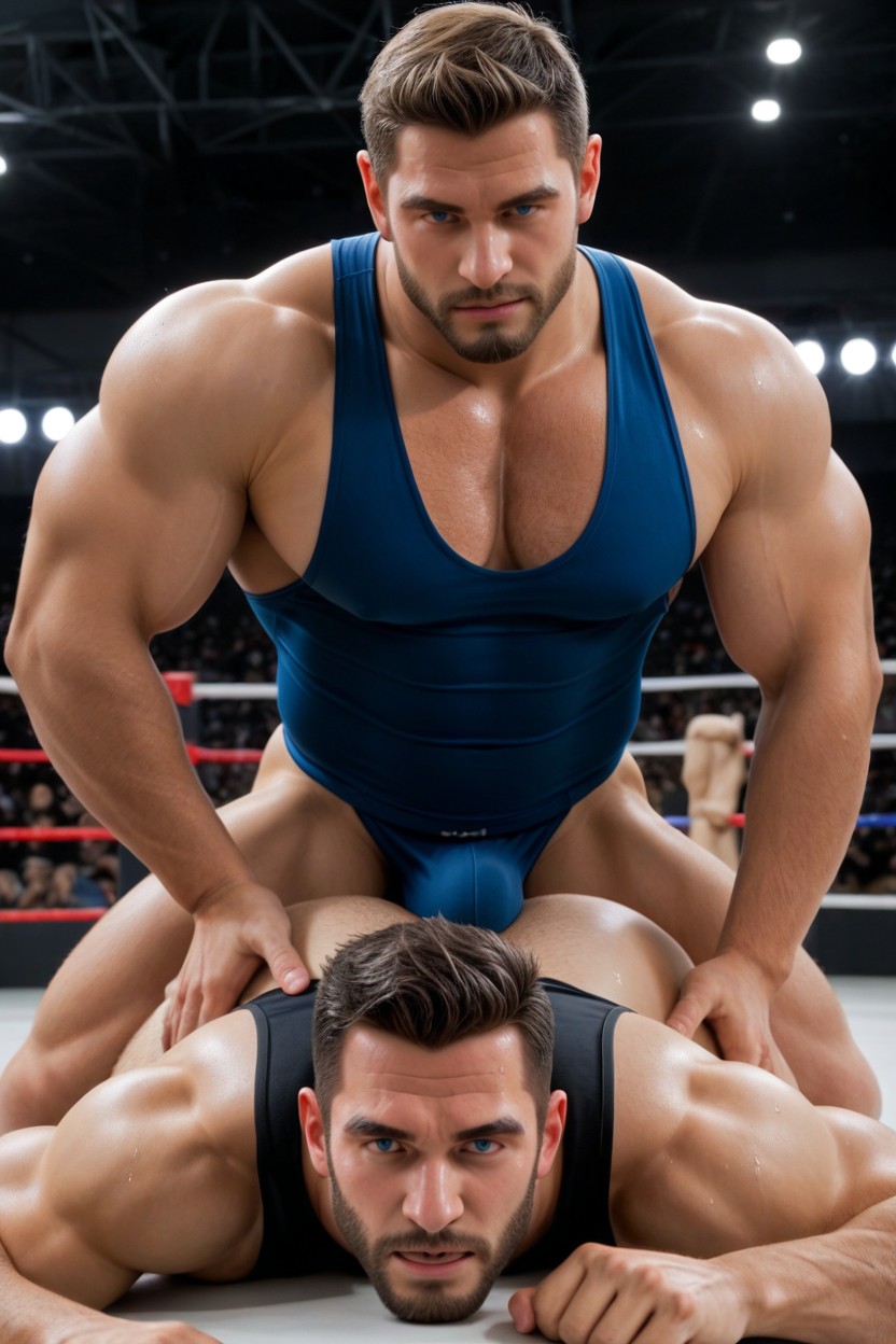 Muscular, Tattoos, Skinhead AI Gay Porn