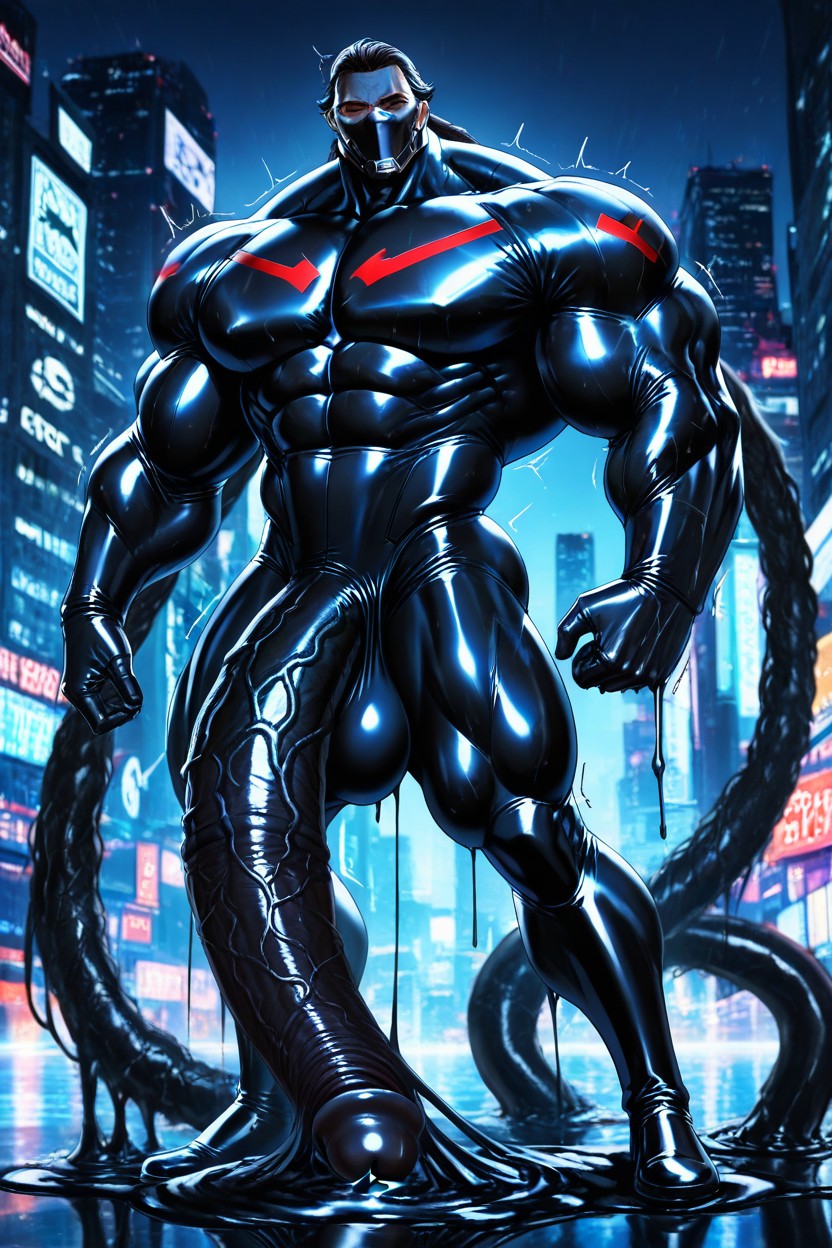 Glossy Surface, Faceless, The Ground Is Latex Sea Porno gay IA