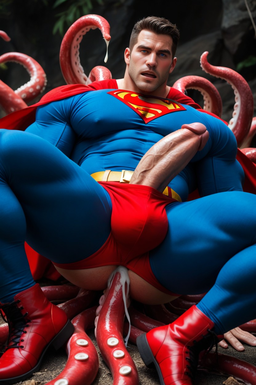 Hyper Pecs, Cosplay, Bottom Up AI Gay Porn