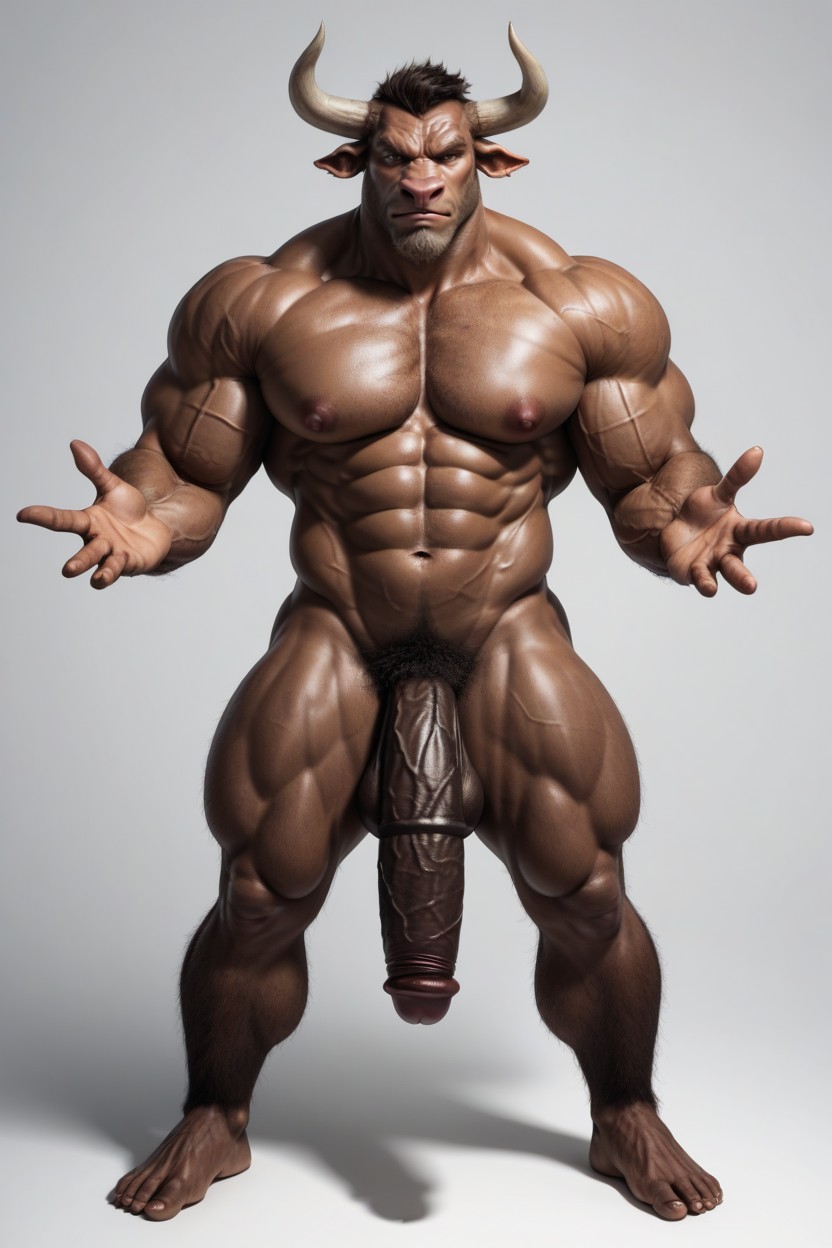 Minotaur, 18+, Huge Nipples AI Gay Porn