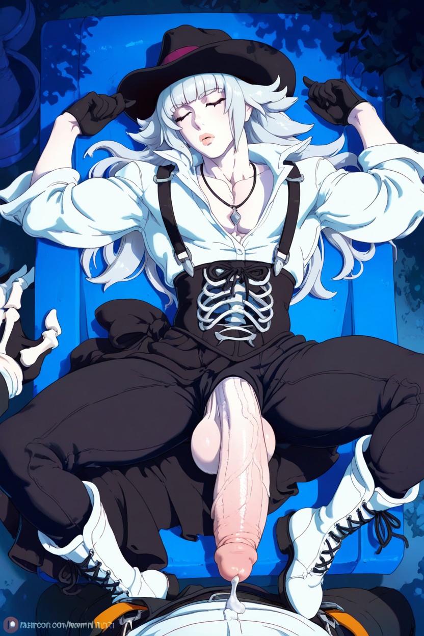 Flaccid Penis, Necklace, White Boots AI Gay Porn