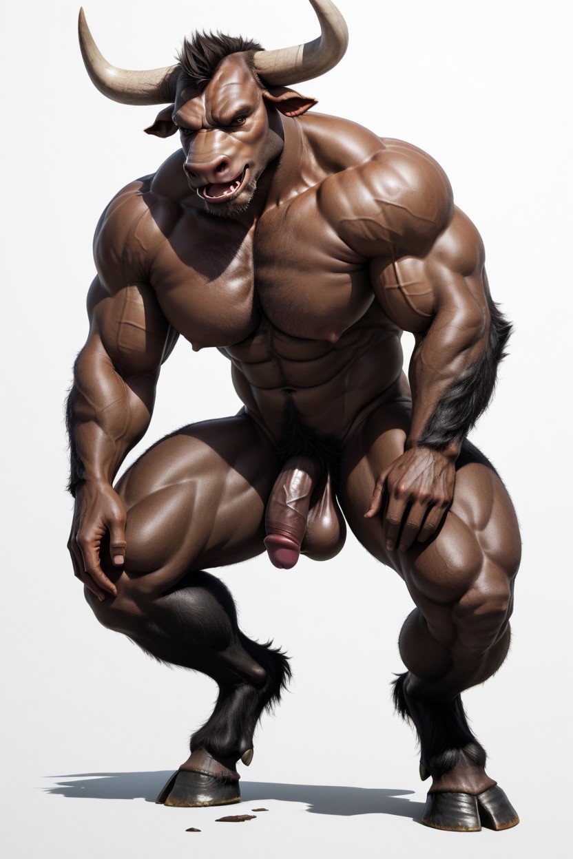 Vista Lateral, Feliz, Desnuda Porno gay IA
