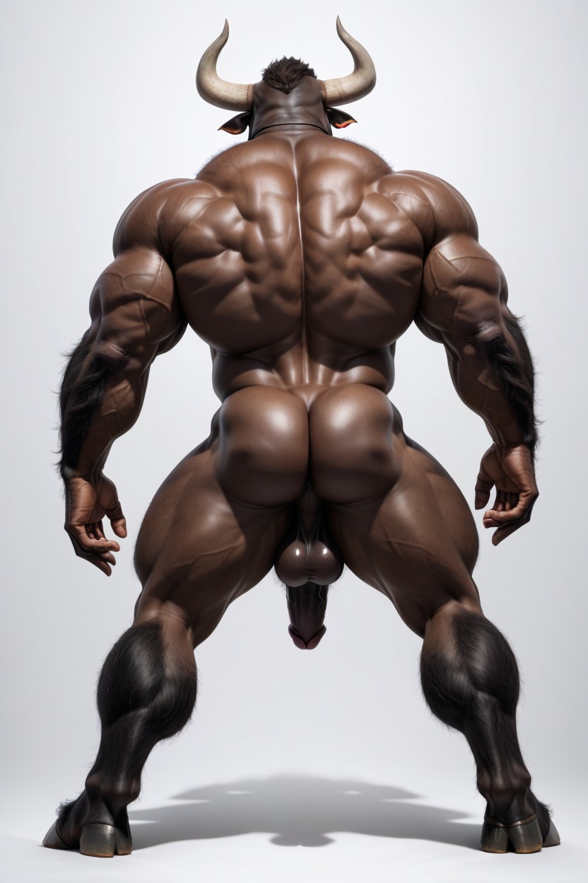 Uncut Cock, Muscular, Hairy AI Gay Porn