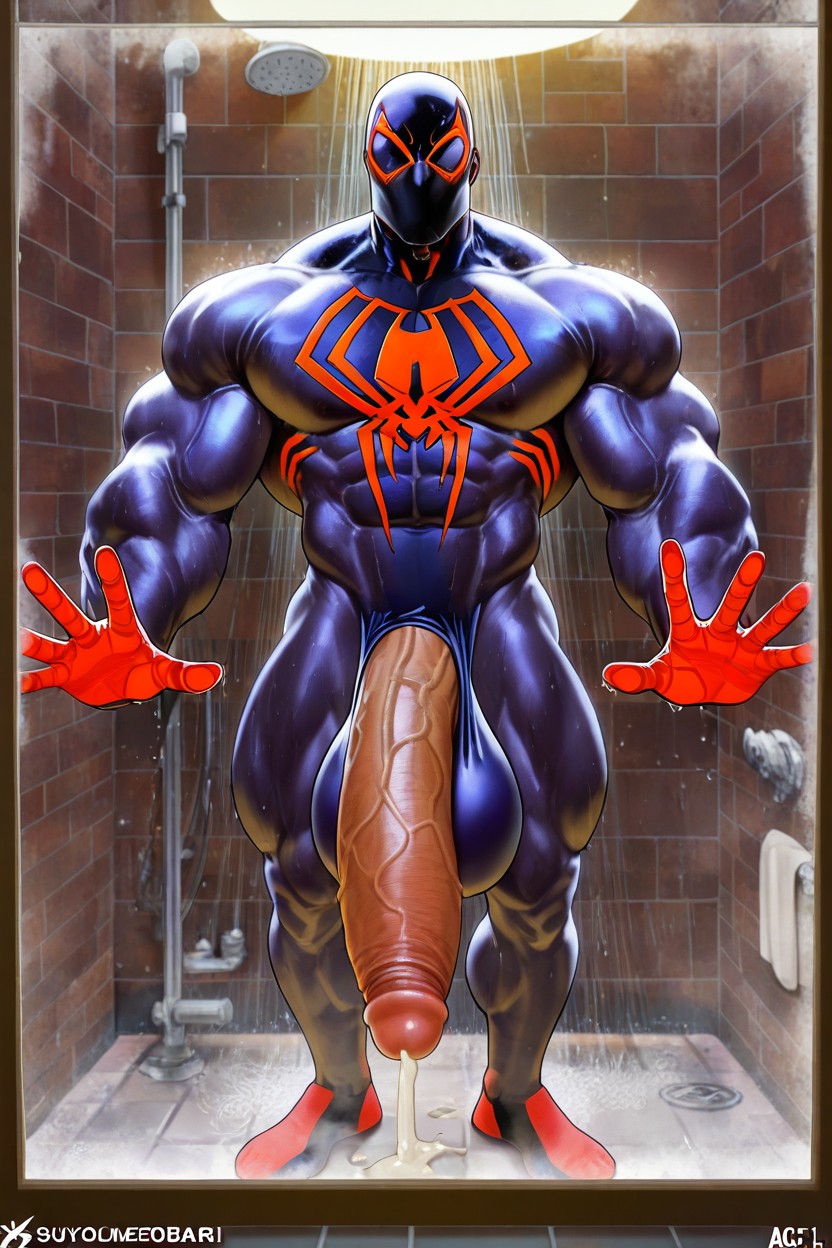 Sculpted Neck, Detailed Body, Gigantic Muscles AI Gay Porn