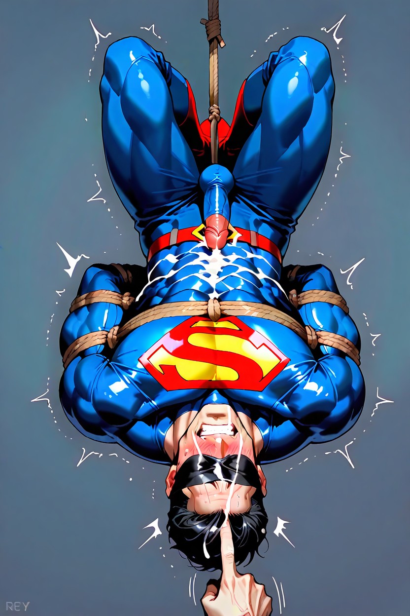 Gray Background, Superman, Medium AI Gay Porn