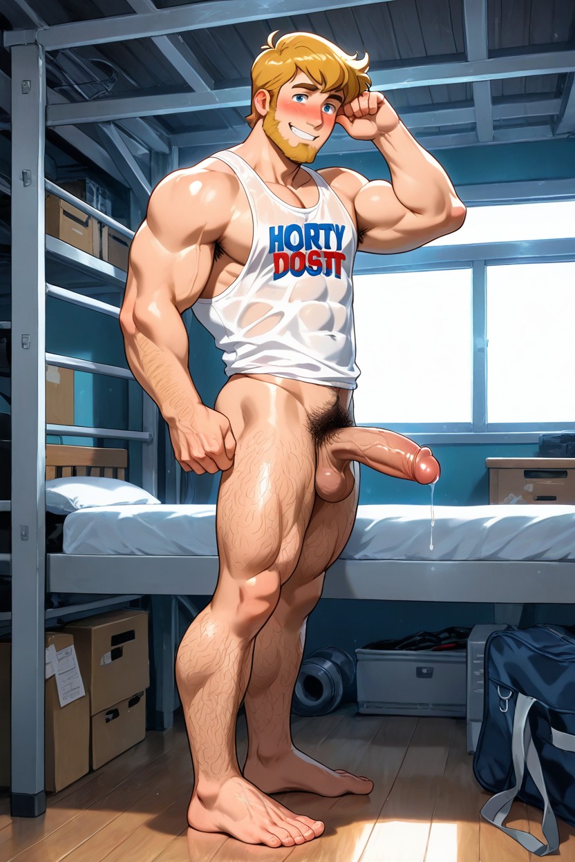 Side View, Alone, Bunk Beds AI Gay Porn