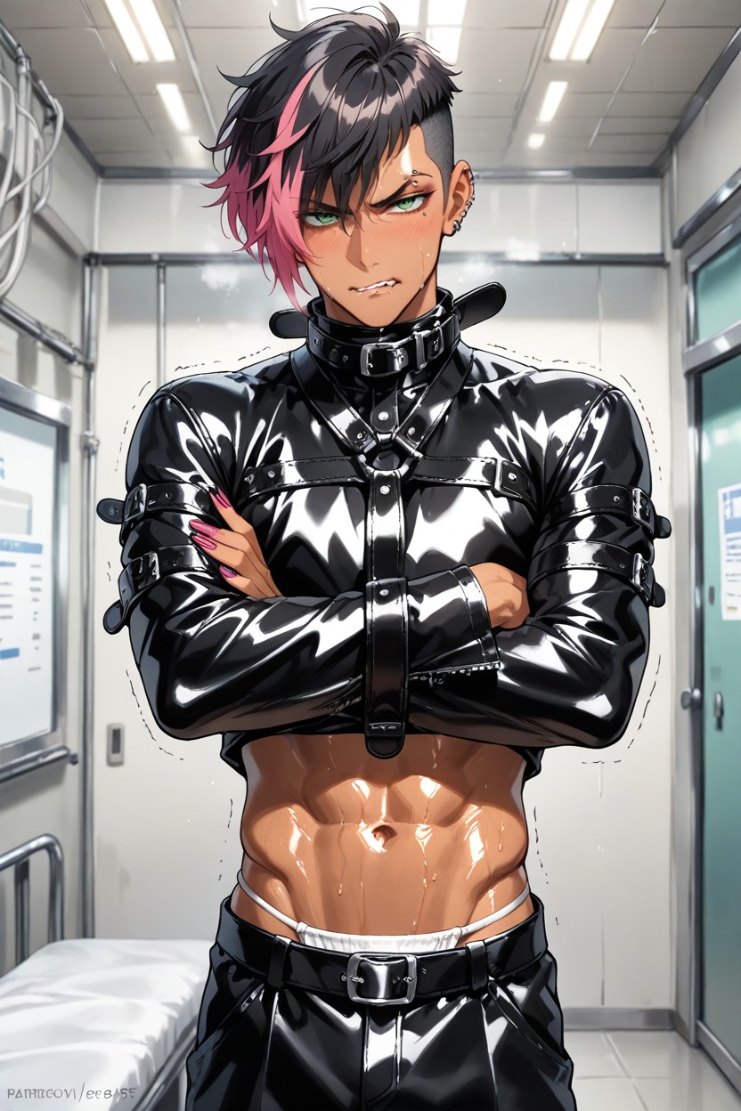 Bdsm, Green Eyes, Angry AI Gay Porn