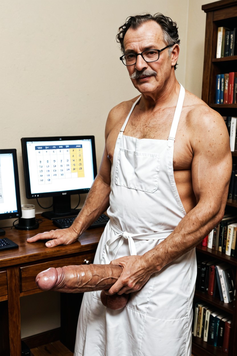 Front View, Grinning, Southern European AI Gay Porn