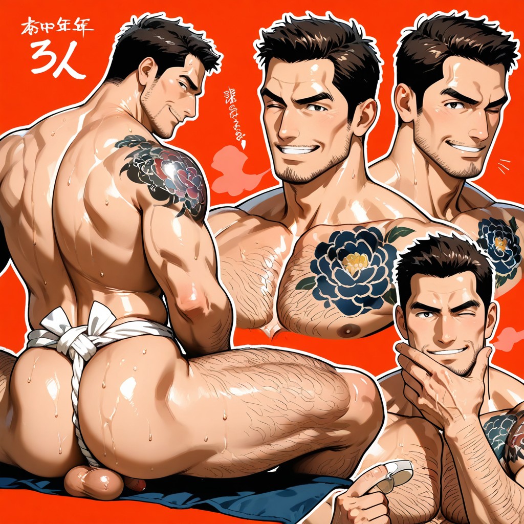 Wink, Multiple Views, Solo AI Gay Porn