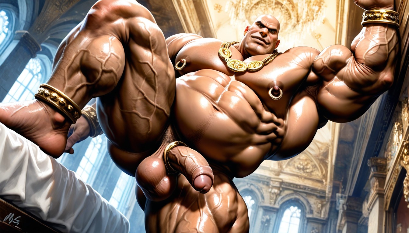 Realistic Style, Detailed Image, Huge Jaw AI Gay Porn