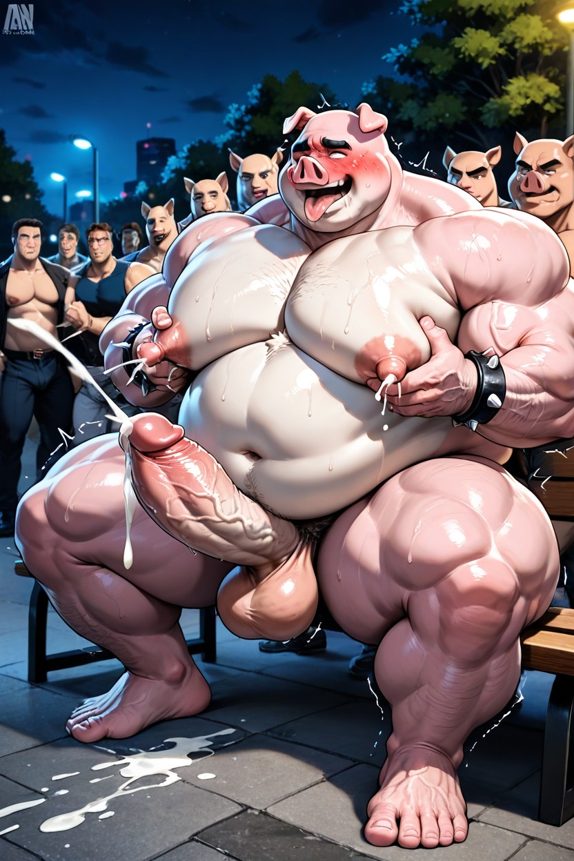 Large Human Cock Fucking Piggy Ass, Furry Face, Handsfree Orgasm Porno gay IA
