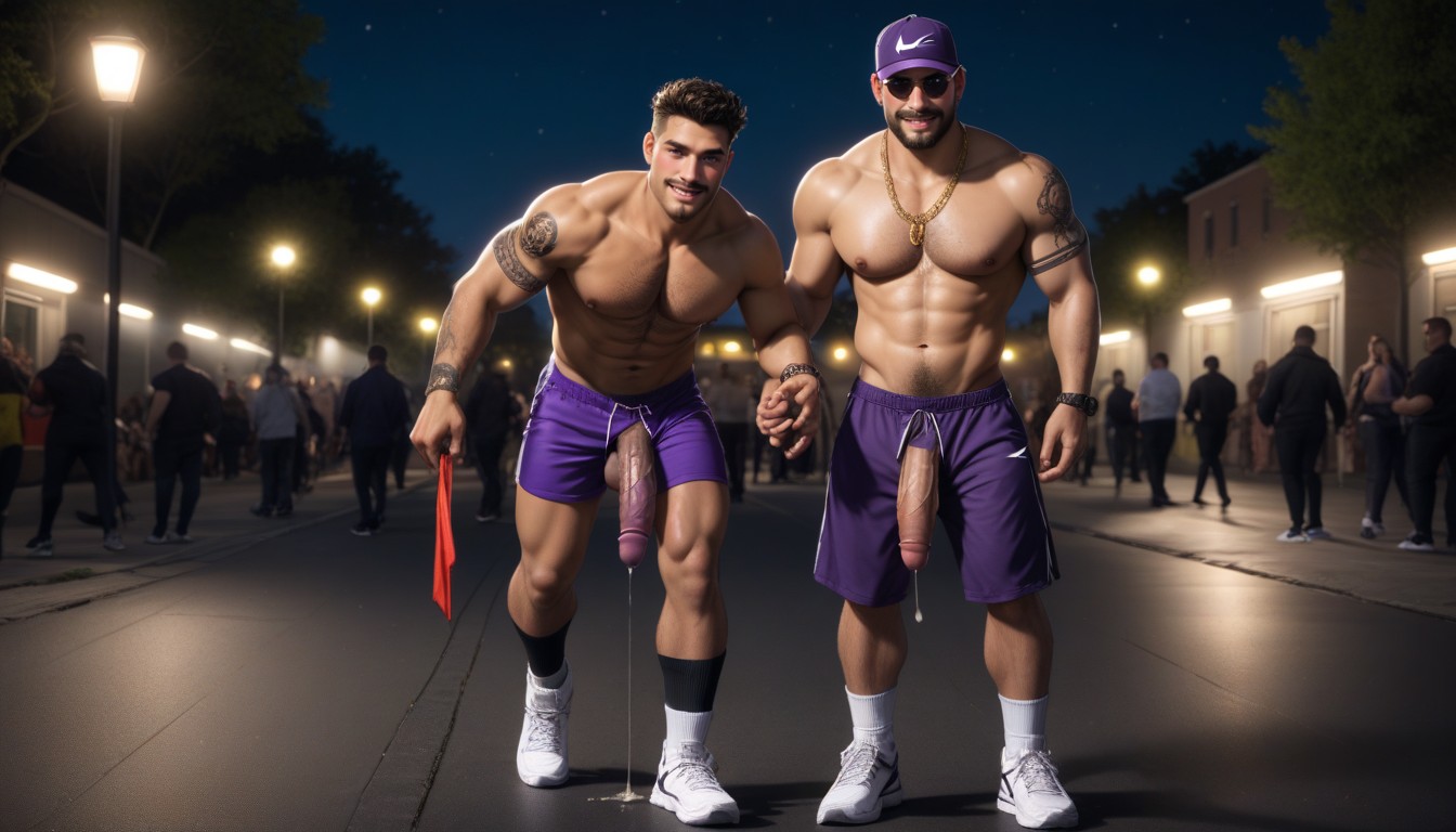 Hot Clear Precum Dripping, Purple Baseball Cap, Darkness Porno gay IA