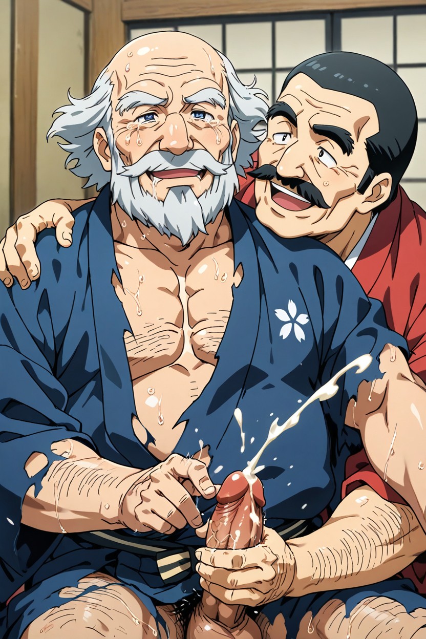 Touching The Penis, Naked, Drooling AI Gay Porn
