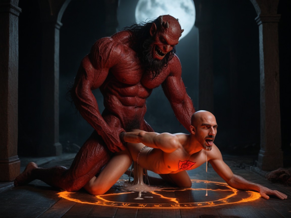 Man Drooling, Head On The Floor, Mouth Open Tongue Out Drooling On Floor AI Gay Porn