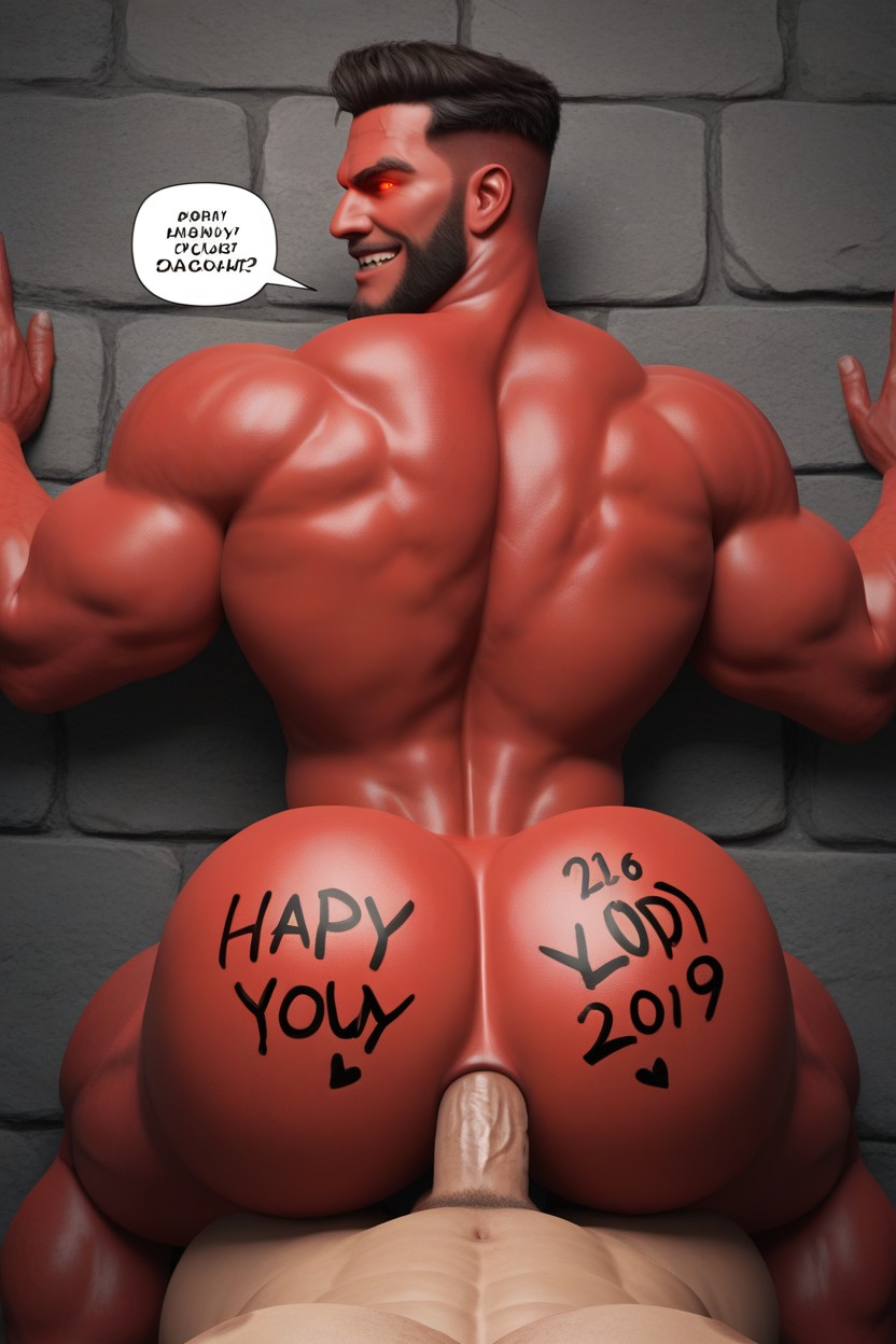 Fatal, Extremely Large Ass, Dominant Bottom AI Gay Porn