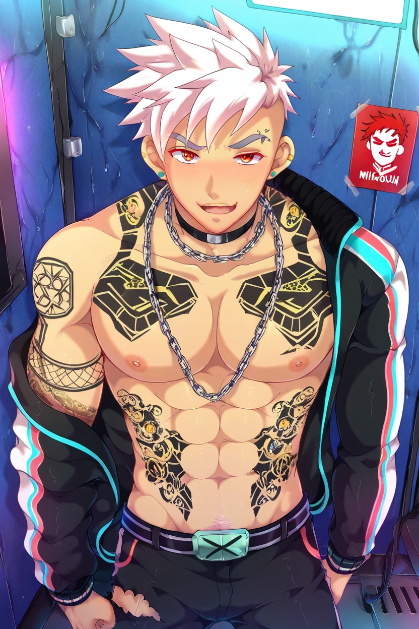 Showoff, Cyberpunk, 18+ AI Gay Porn