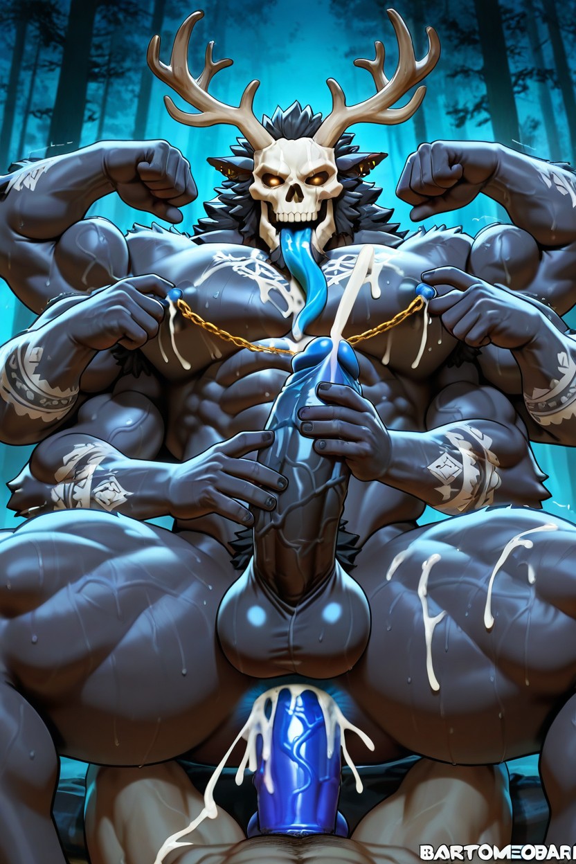 Multi Arms, Masturbating, Armed AI Gay Porn