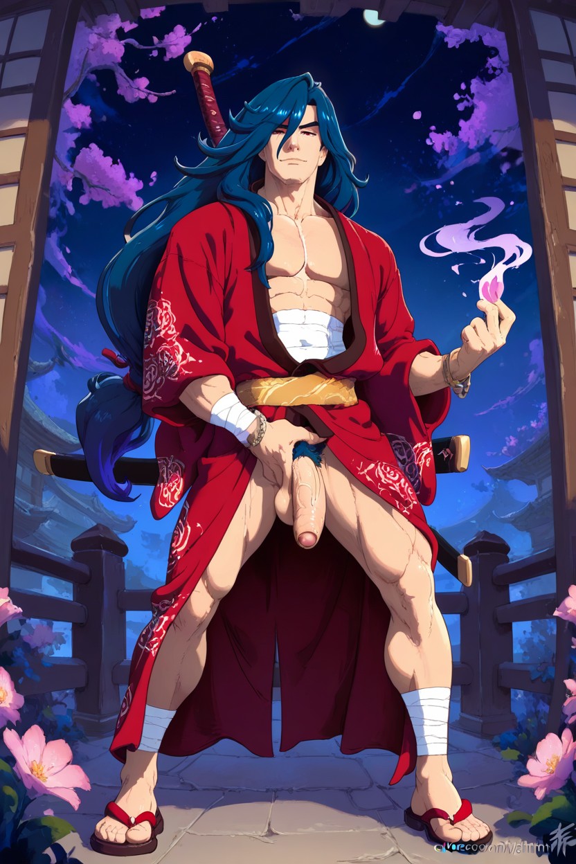 Very Tall, Fighting Stance, Front View AI Gay Porn