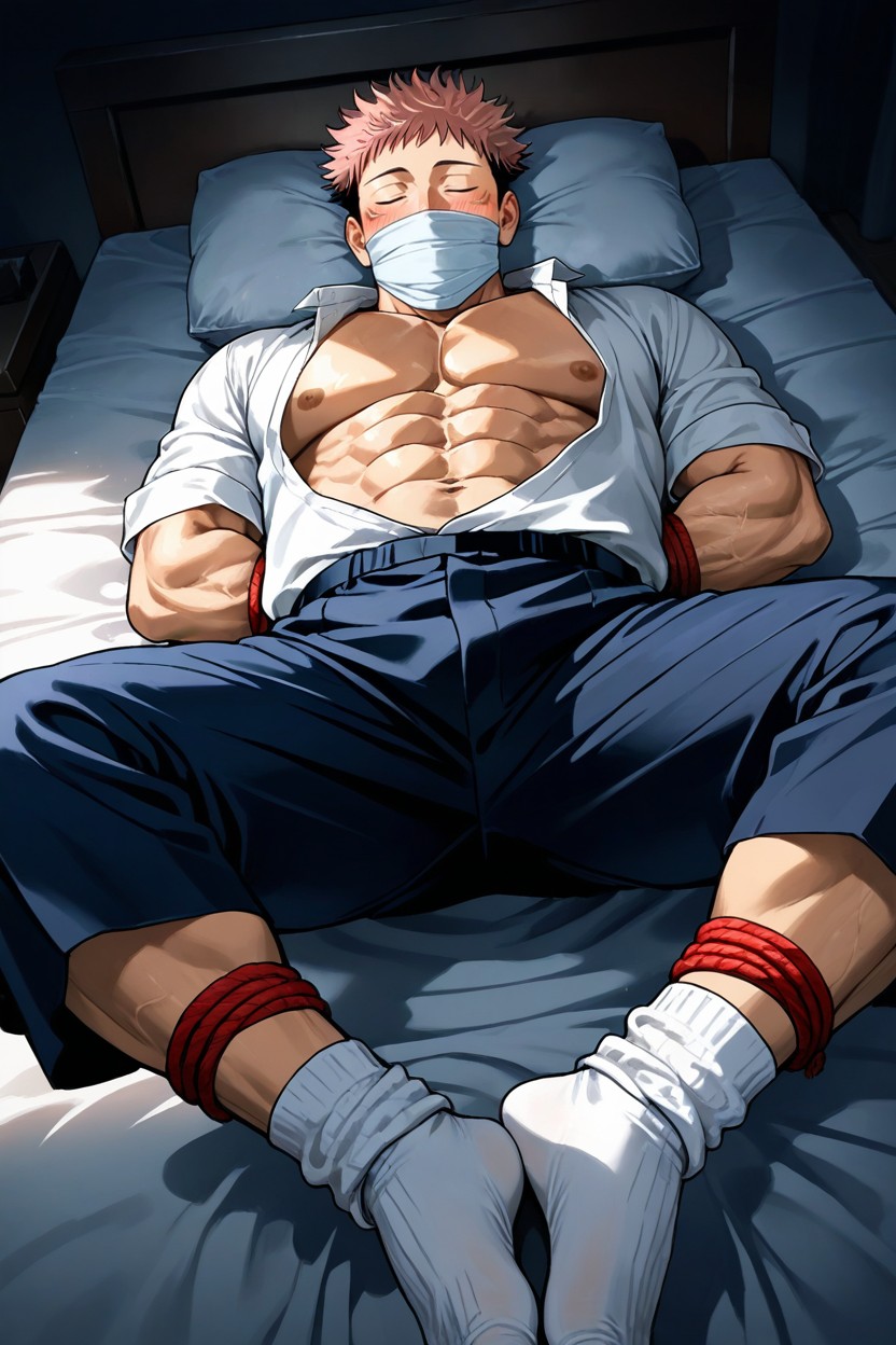 Blushing, Male Itadori Yuuji, Build AI Gay Porn