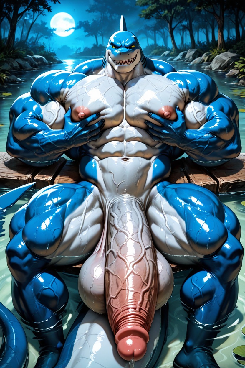 Penis Bigger Than Body, Motion Lines, Dilf AI Gay Porn