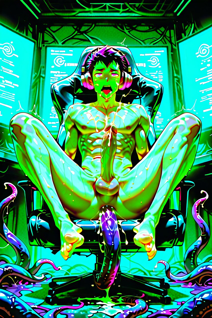 Male, Naked, Massive AI Gay Porn
