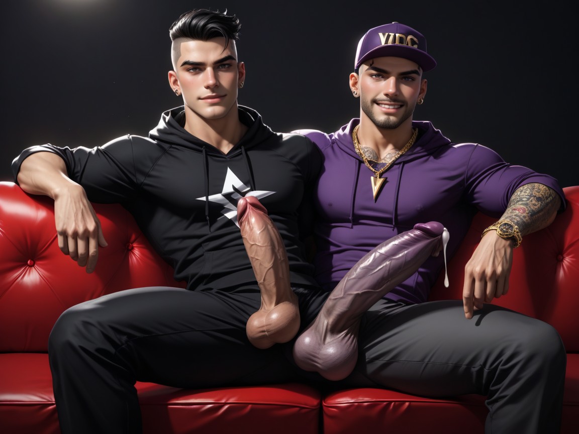 Getting High, Vip Tops, Abs Visible AI Gay Porn