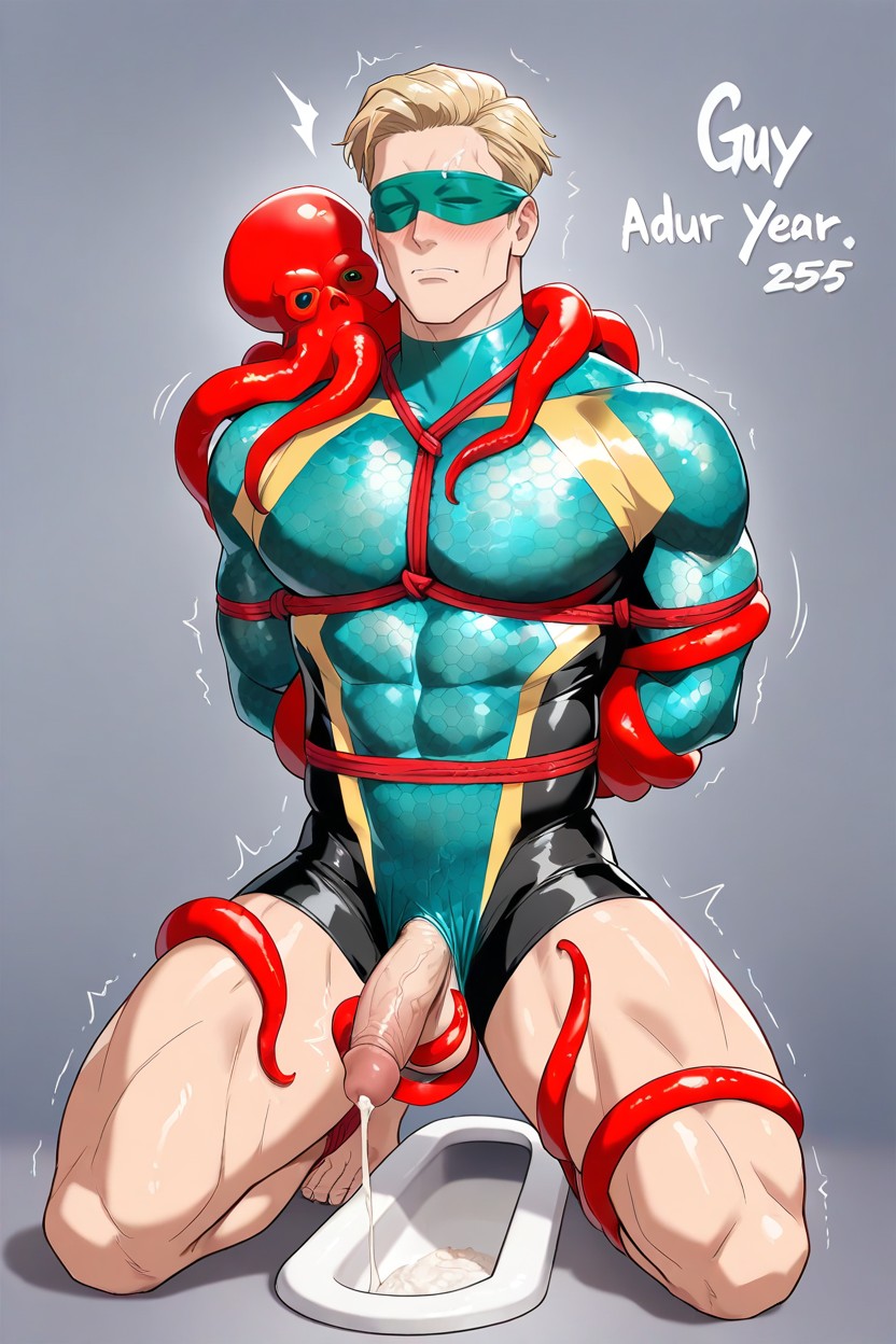 Aquaman, Sperm All Over The Place, Skinny AI Gay Porn