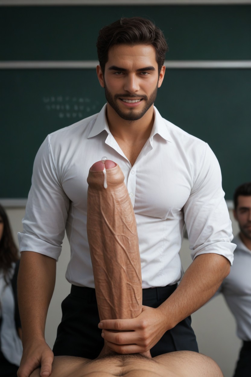 In Public, Sweaty, Every Man Has A Distinct Face And Hairstyle AI Gay Porn