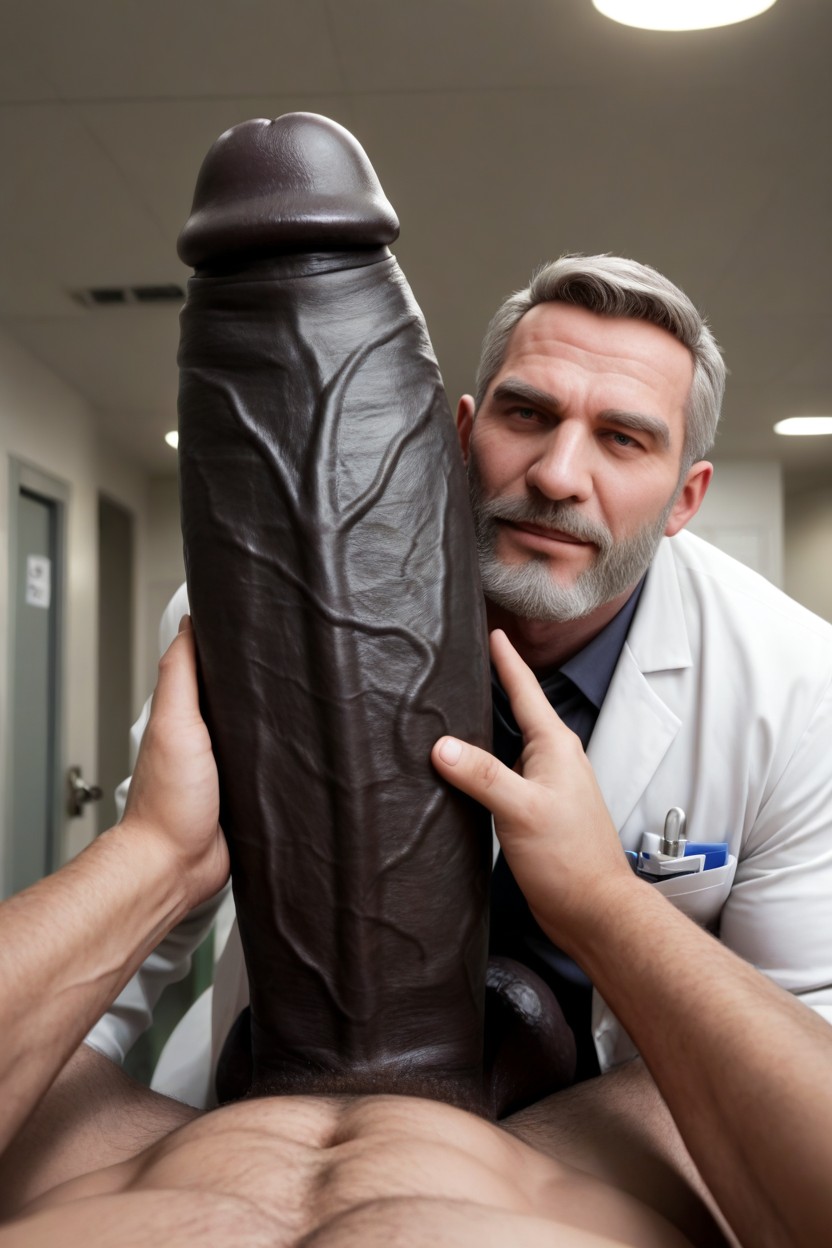 Doctor In Doctors Coat, Dungeon, Doctor Wearing Latex Gloves AI Gay Porn