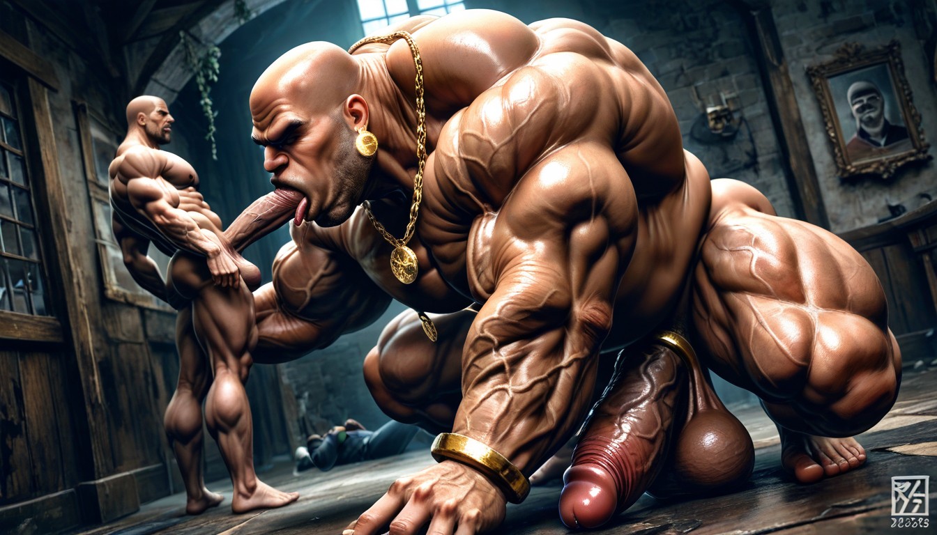 Dutch Angle, Brute Warrior, Hyper Balls AI Gay Porn