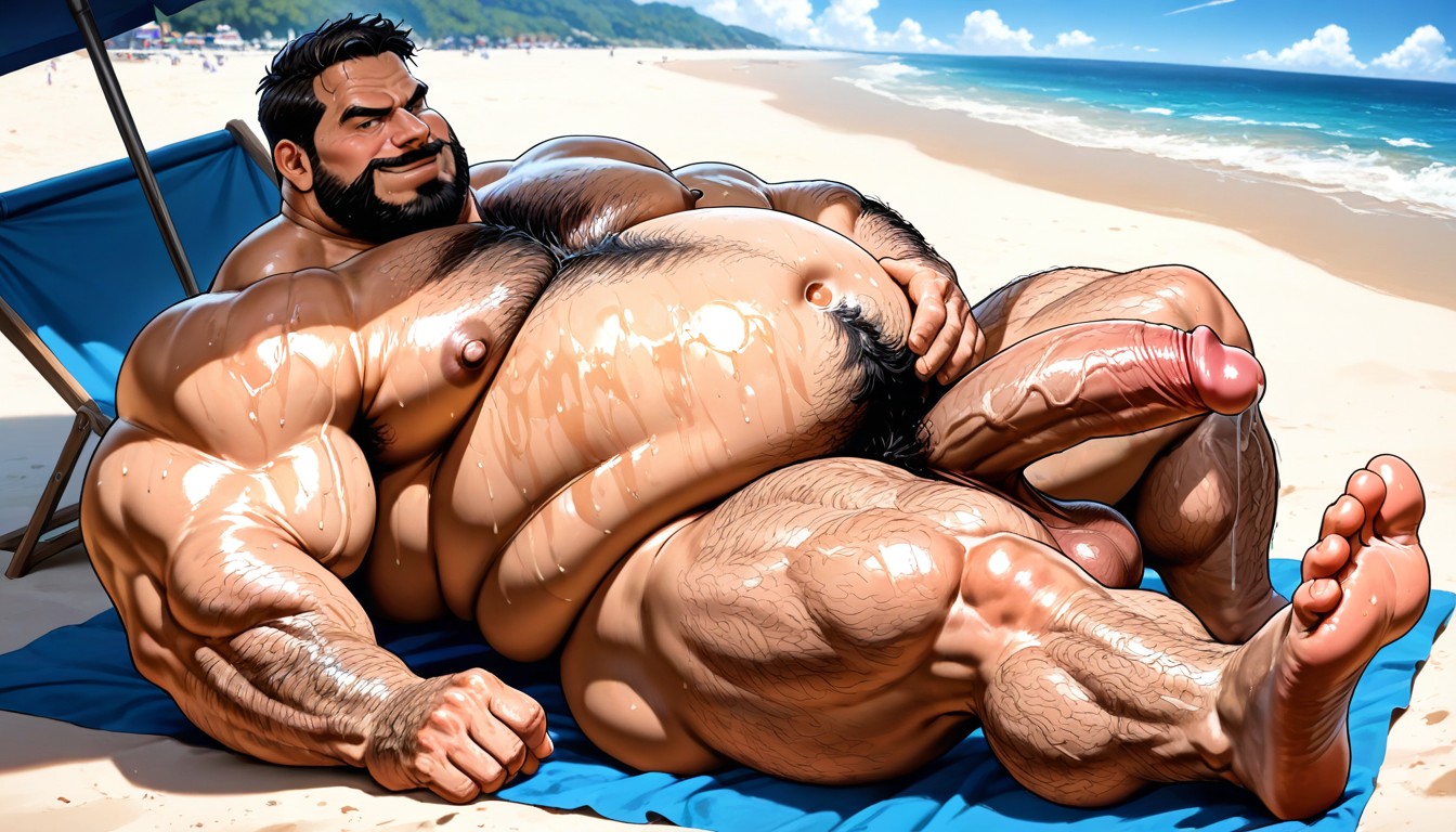 Gay Sex, Sweaty, Flaccid Cock AI Gay Porn