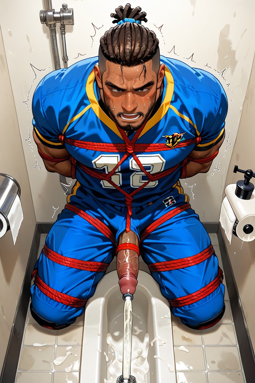 Suspended By Rope From Above, Milking Machine, Cum Inside Penis Pump AI Gay Porn