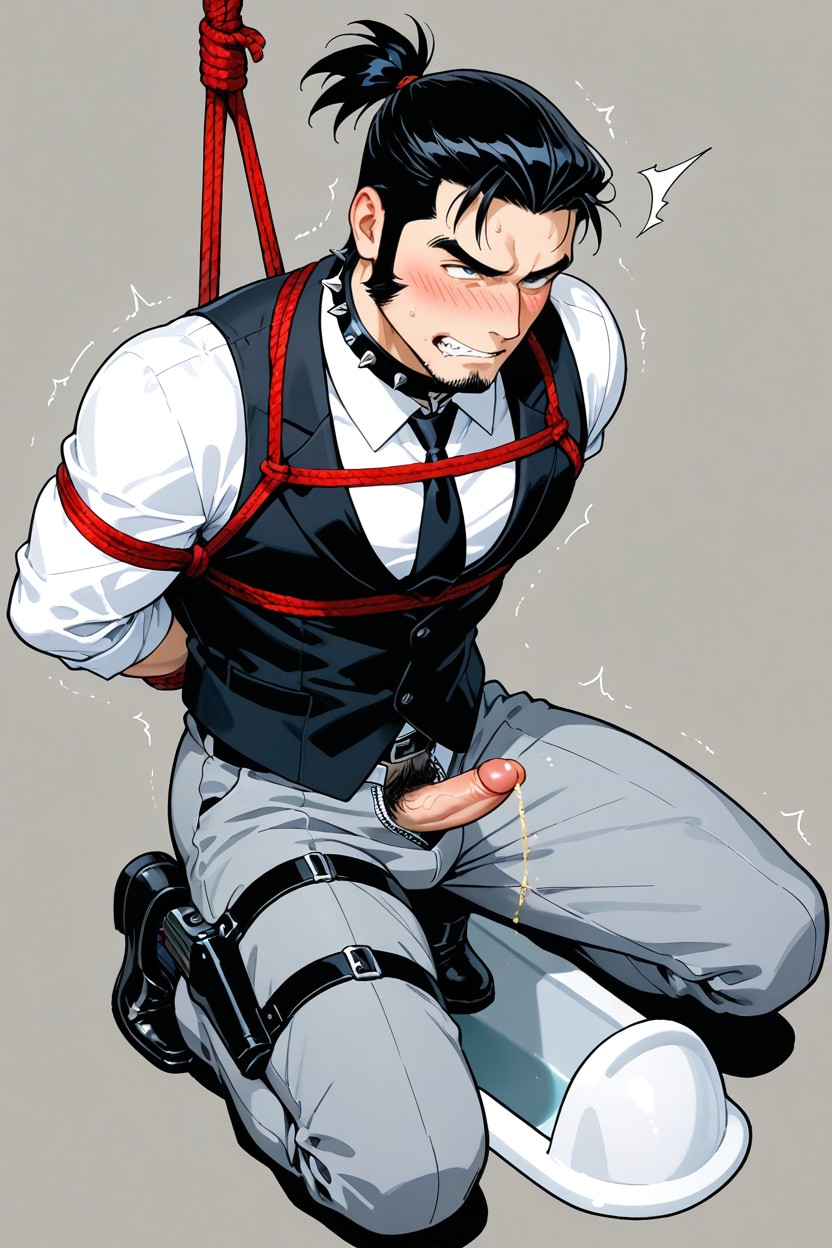 Wearing White Button Up Shirt, 25+, Embarrassed 同性戀AI成人