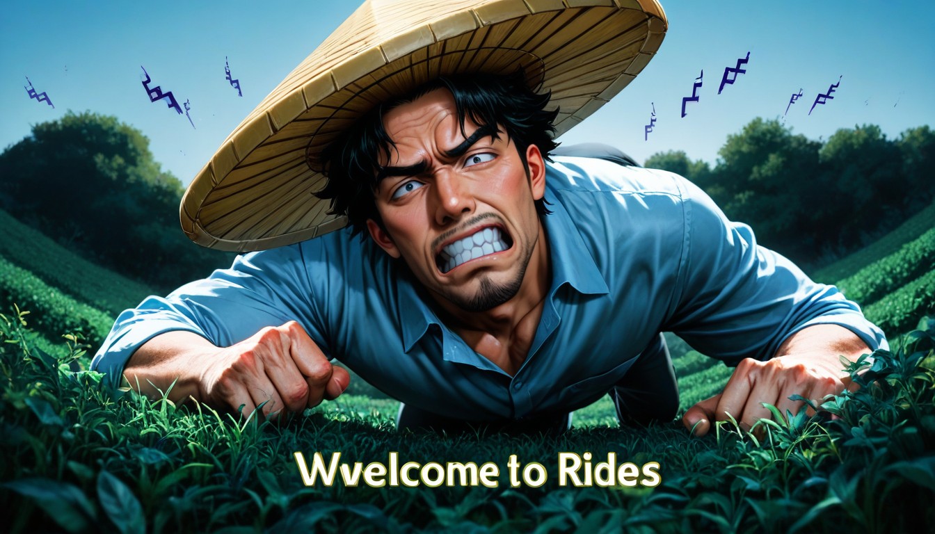 Full Body Shot, Conical Hat, Face Contorted In An Intense Comedic Expression As He Shouts AI Gay Porn