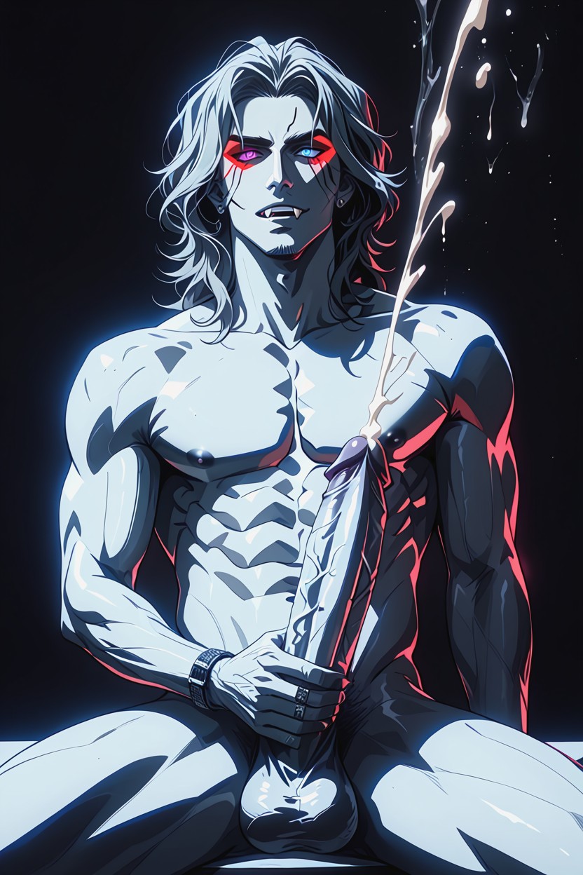 Paris Underworld Grit, Athletic Build, Has Fangs AI Gay Porn