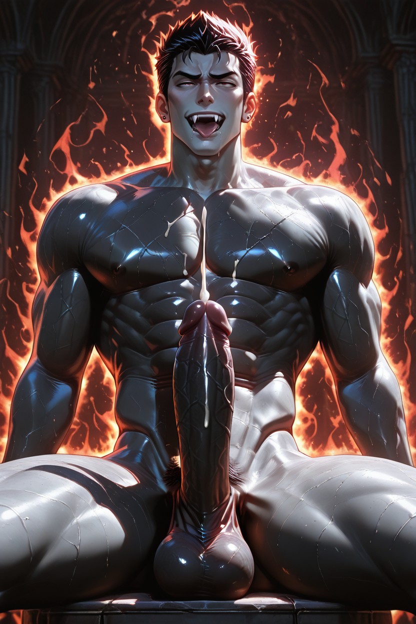 Unnerving Intensity, Messy Colorful Quiff, Enigmatic Protectiveness AI Gay Porn
