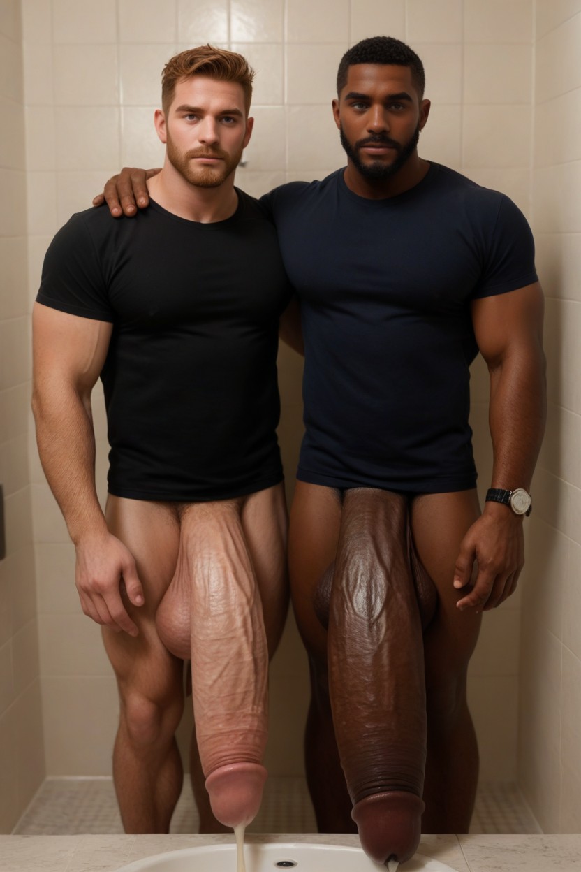Correct Anatomy, Penis Longer And Thicker Than Body, Raining AI Gay Porn