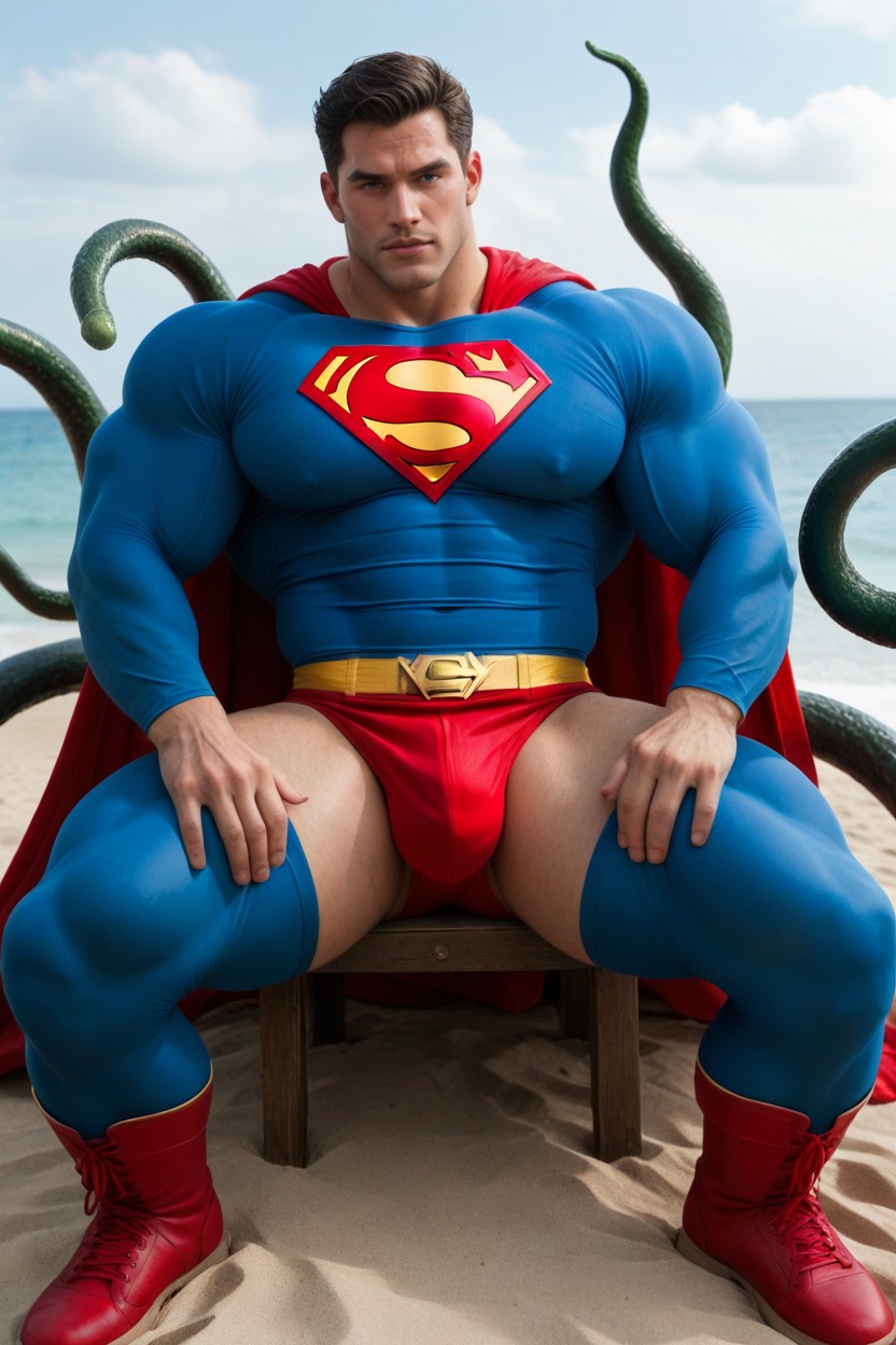 Hyper Pecs, Megaboobs, Creampie Porno gay IA