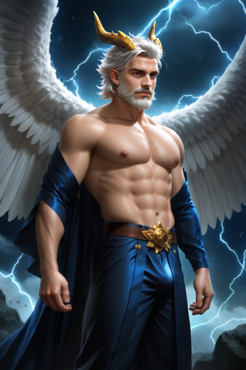 18+, Well-defined Build, Beard AI Gay Porn
