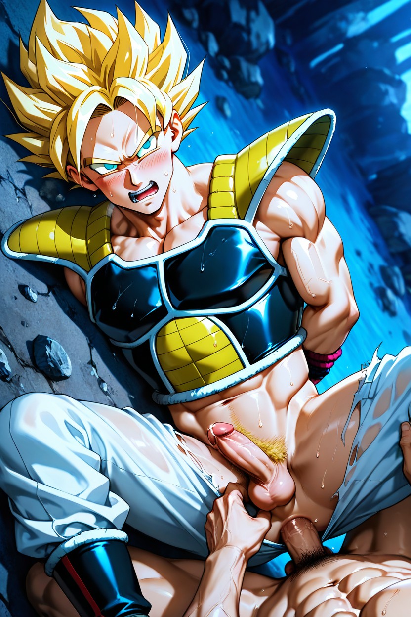 On The Ground, 1 Person, Top View AI Gay Porn