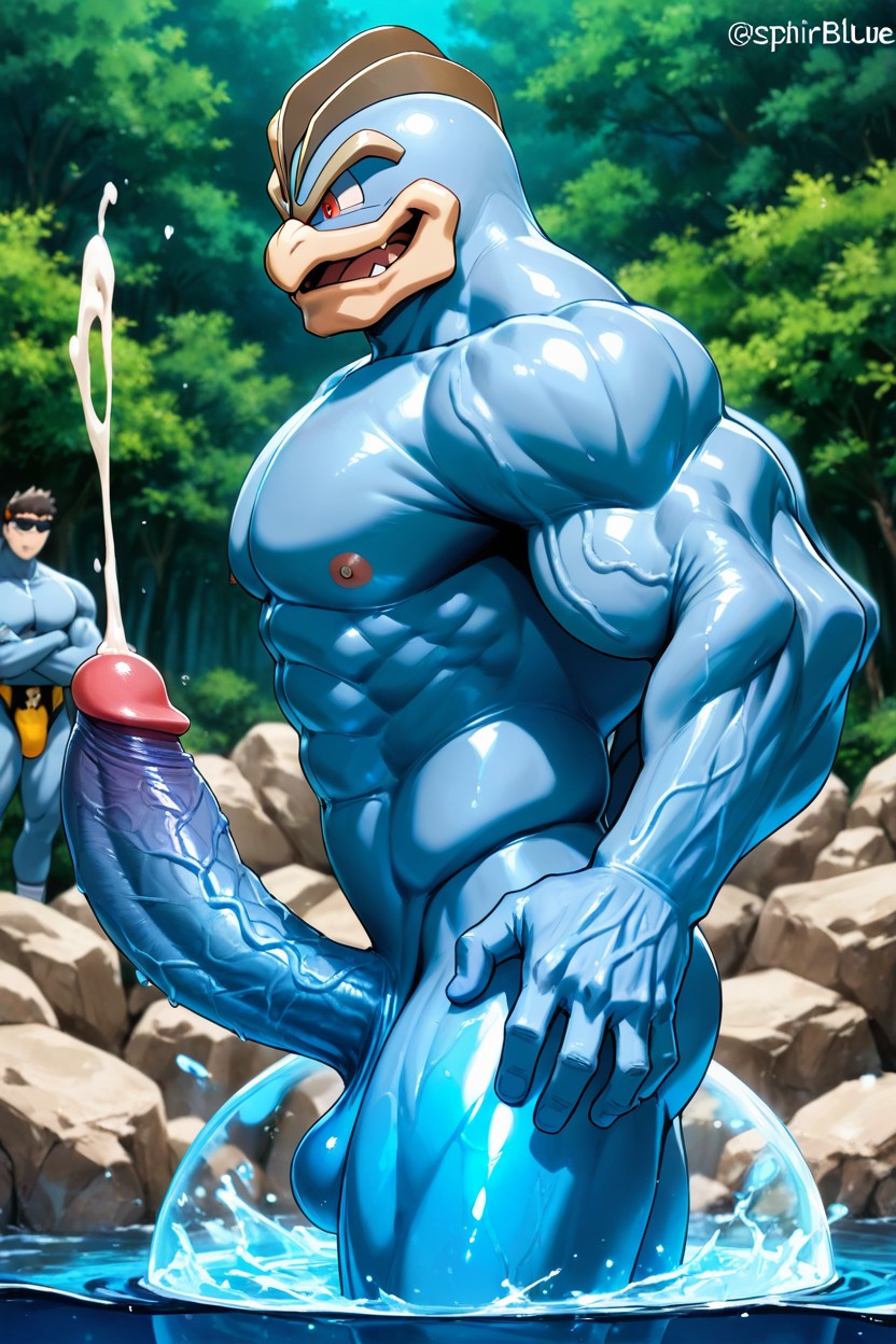Machamp Only, Cock Bigger Than Leg, In A World Of Pokémon AI Gay Porn