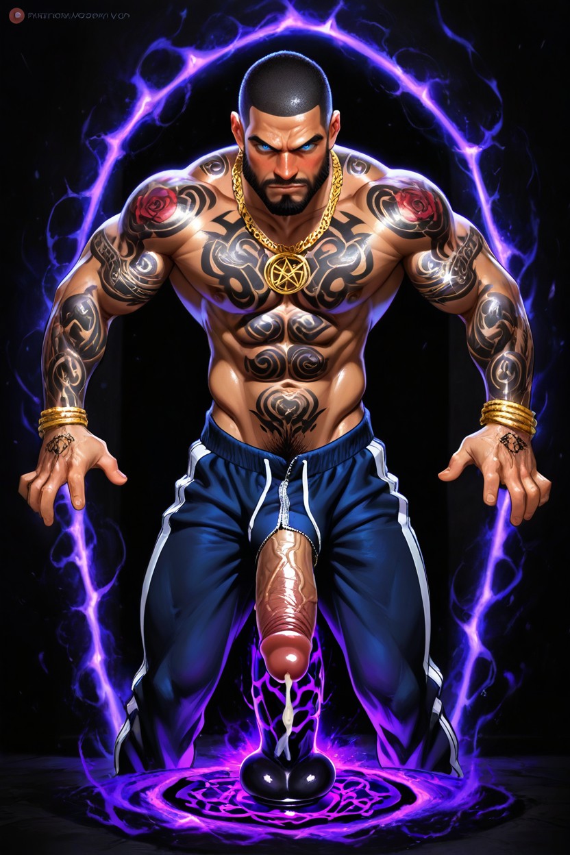 Hot Cum Dripping, Ancient Black Magic Portal Distortion, Black Hair AI Gay Porn
