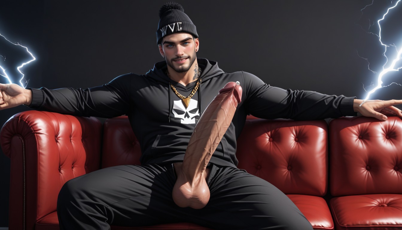 Pulling Up Hoodie, Private Domination In Vip Room, Party AI Gay Porn