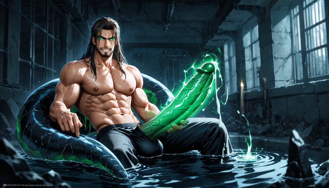 Almost Translucent Quality To His Skin, With Subtle Muscle Definition That Ripples When He Moves, Prison AI Gay Porn