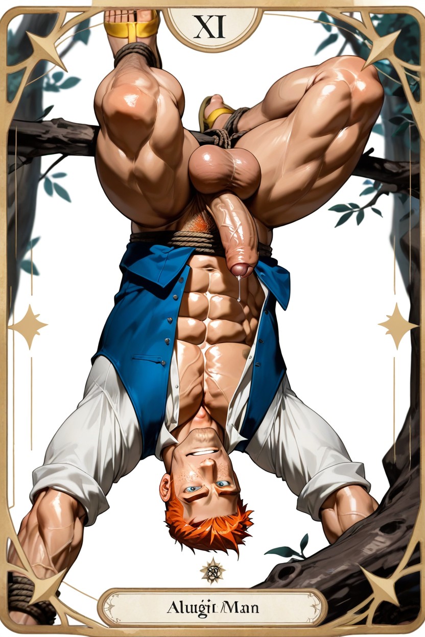 Gigantic, Ginger, Wide Angle AI Gay Porn