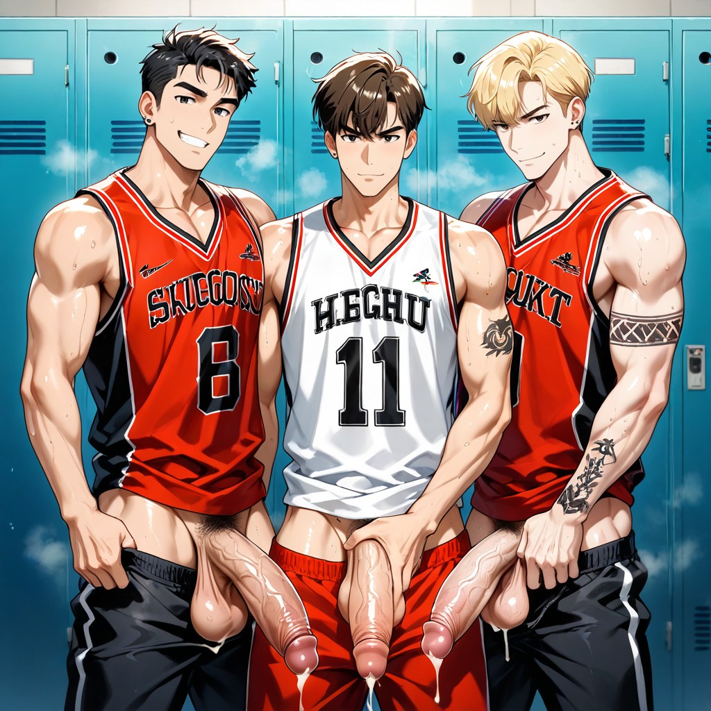 Side Bangs, Handsome, Clean Skin AI Gay Porn