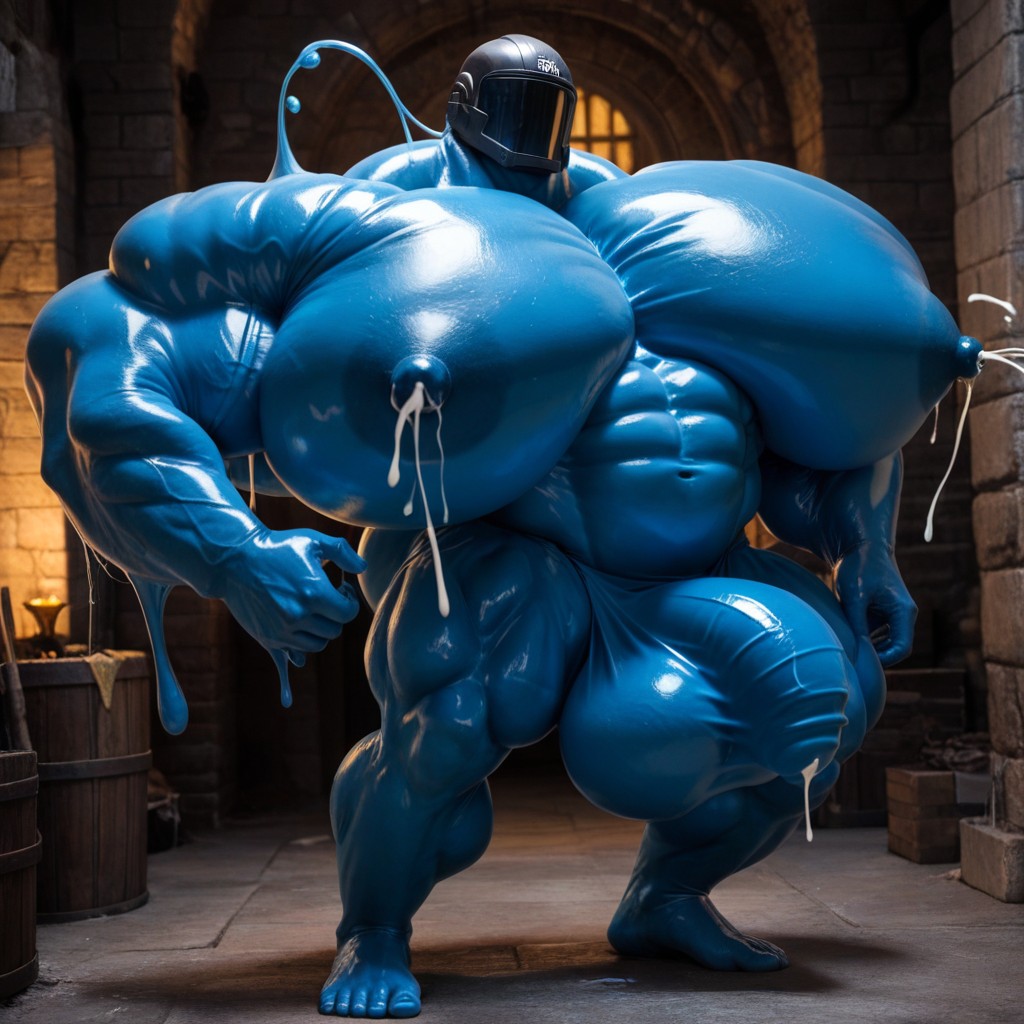 Wide Angle, Extremely Large Ass, 18+ AI Gay Porn