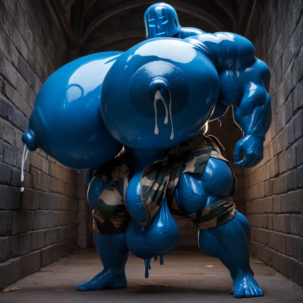 Wide Angle, 18+, Extremely Large Ass AI Gay Porn